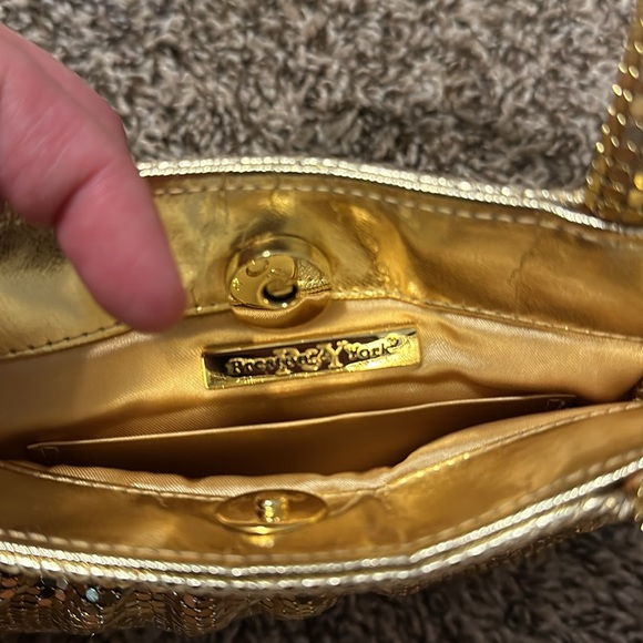 Preston and York gold bedazzled mini purse with clutch o - Picture 7 of 12